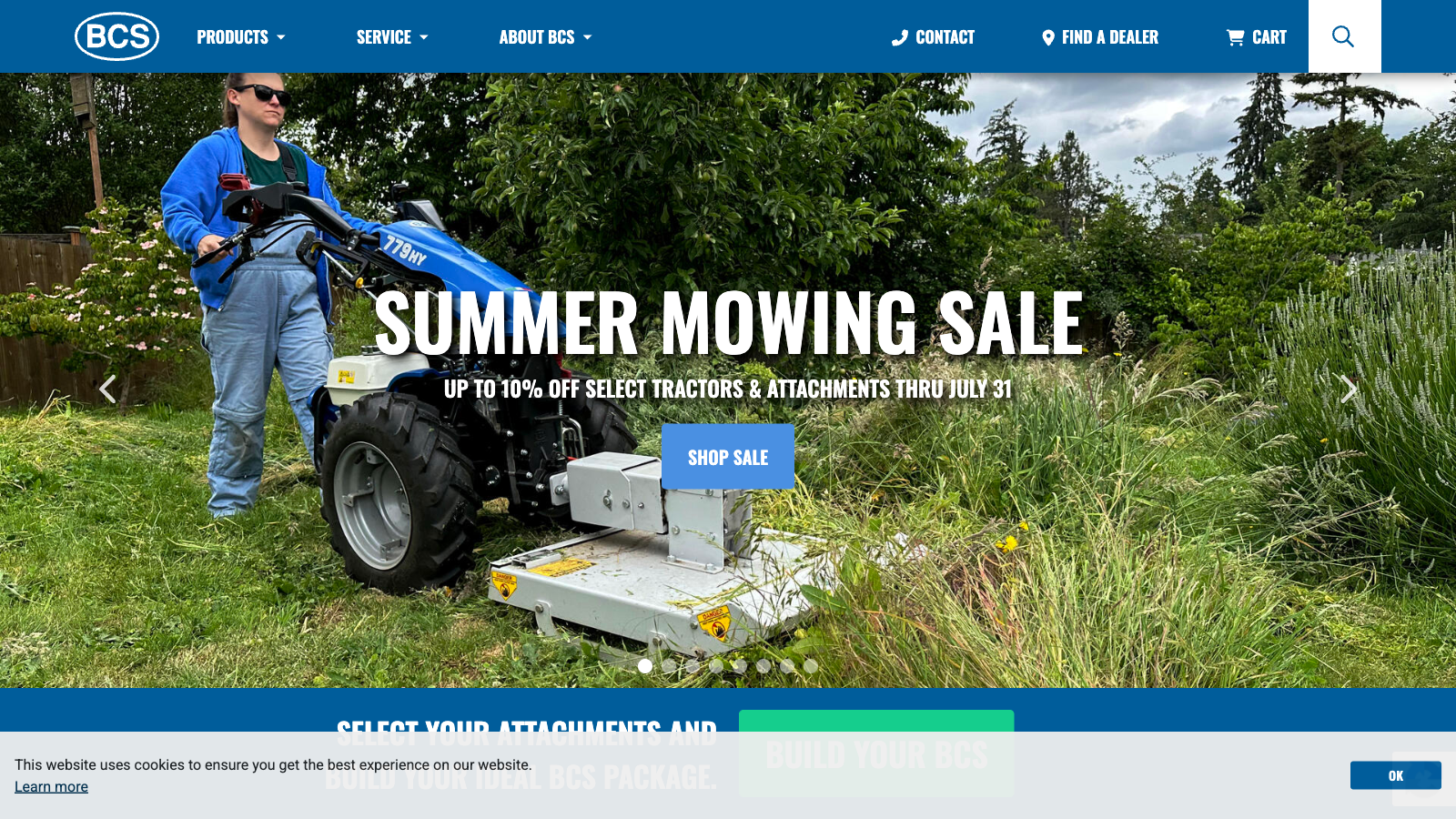 Homepage of the BCS America website featuring intermodal transportation services, logistics solutions, and modern responsive website design.