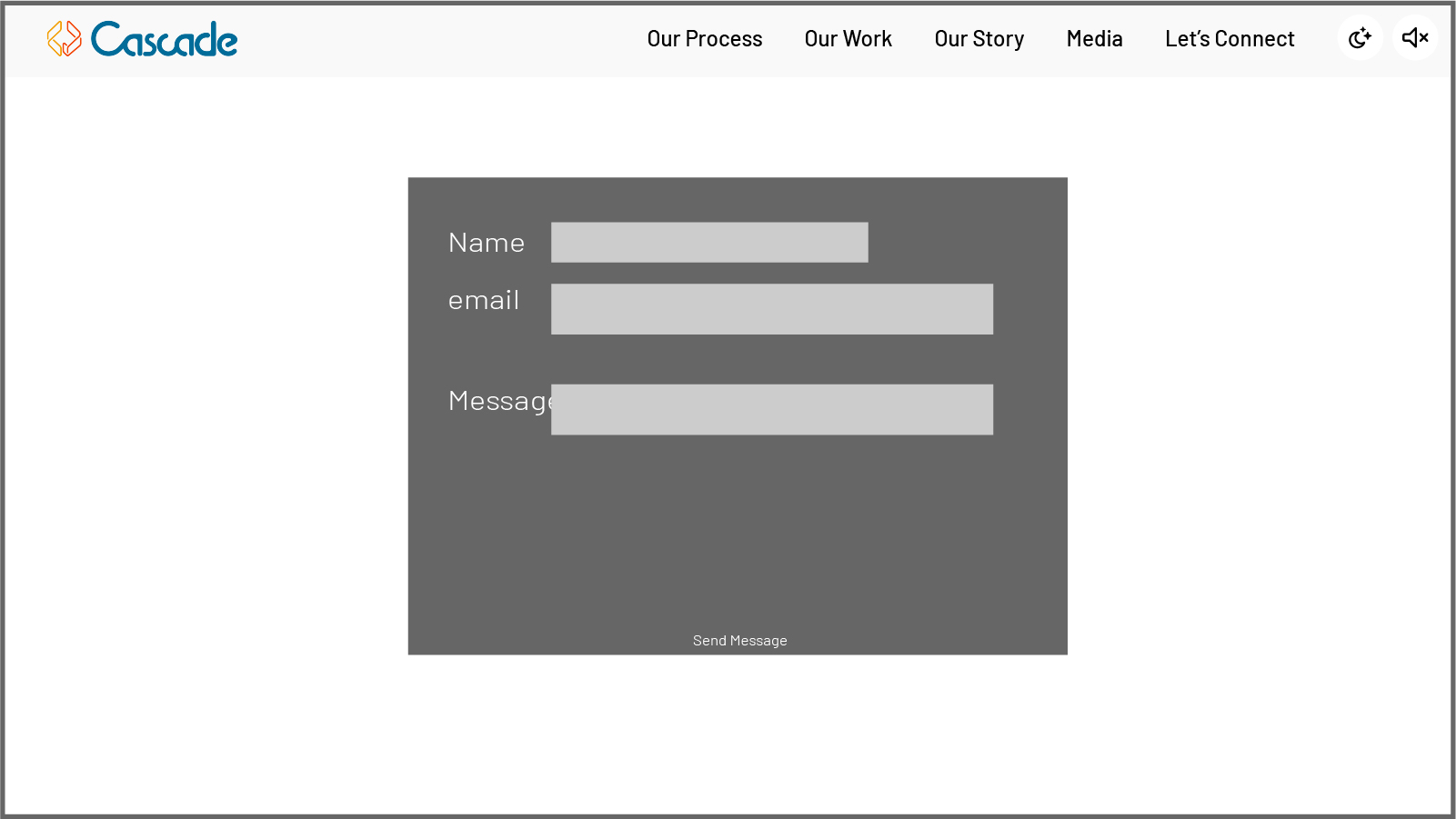 A web form with the same fields as the usable version but styled with muted grays and blacks. The layout is inconsistent, text is misaligned, and the design feels cluttered, illustrating how poor visual design hurts usability.